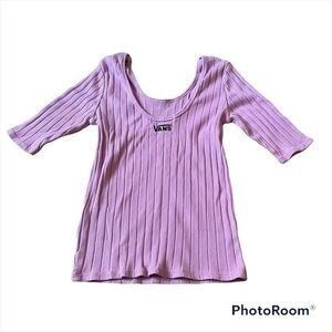 Light pink low back Vans shirt